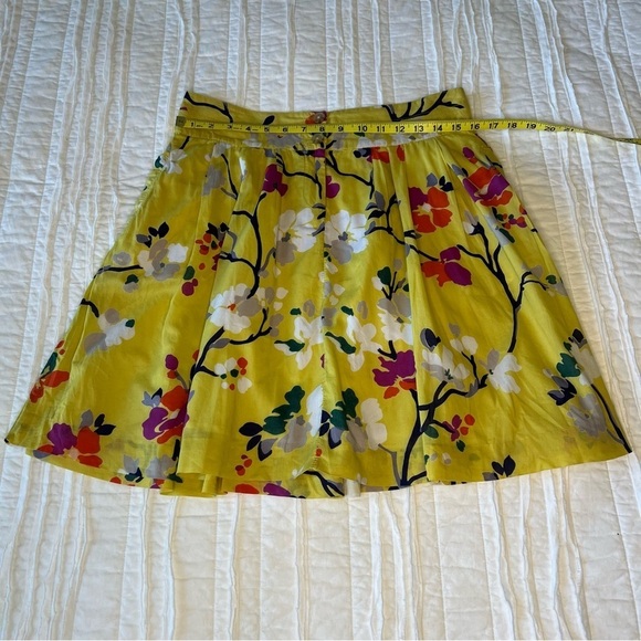 2/$30 Old Navy Floral Skirt Yellow 100% Cotton SZ 6 - Picture 12 of 13